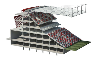 Concept design for a new stadium in Lodz