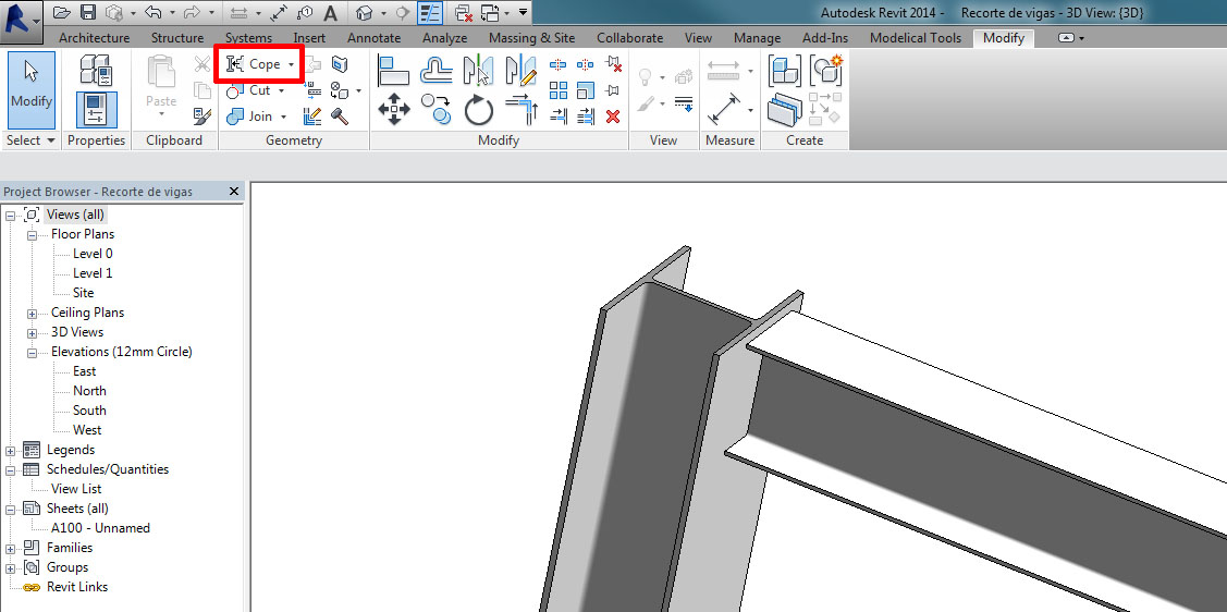 Cut Beams And Columns In Revit Modelical