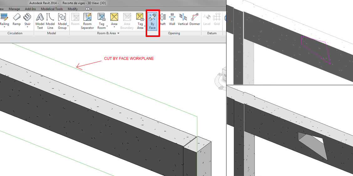 Cut Beams And Columns In Revit Modelical - How To Light An Exposed Beam Ceiling In Revit