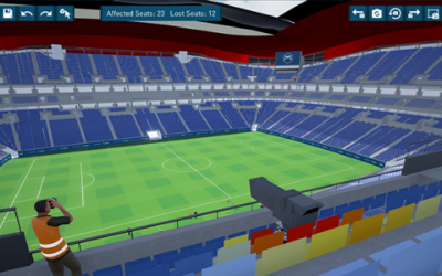 Stadium Sightline Analysis tool based on FIFA C-Value requirements
