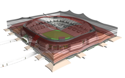 BIM modelling for pre-construction check of a 70.000 seats stadium
