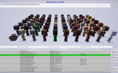 Materials Library in unreal