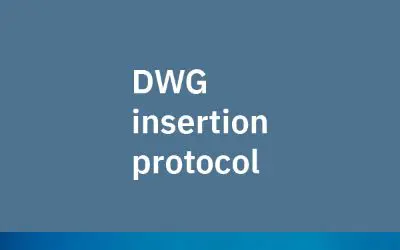 DWG files insertion protocol