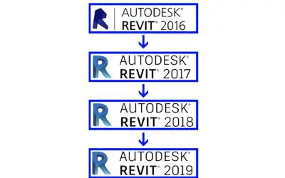 Revit versions from 2016 to 2019