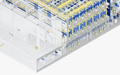 bim model of hyperscale data center